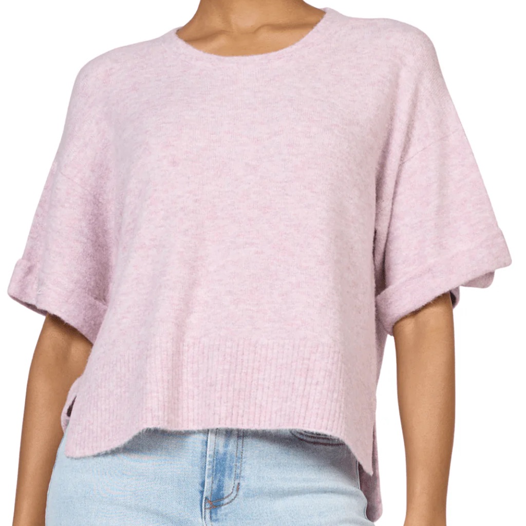 Catrina From Dear John Short Sleeve Knit Sweater